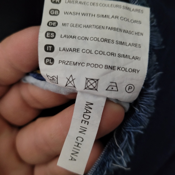 ORIGINAL DENIM | sleeveless button up distressed stretch denim jean coveralls - Picture 4 of 4